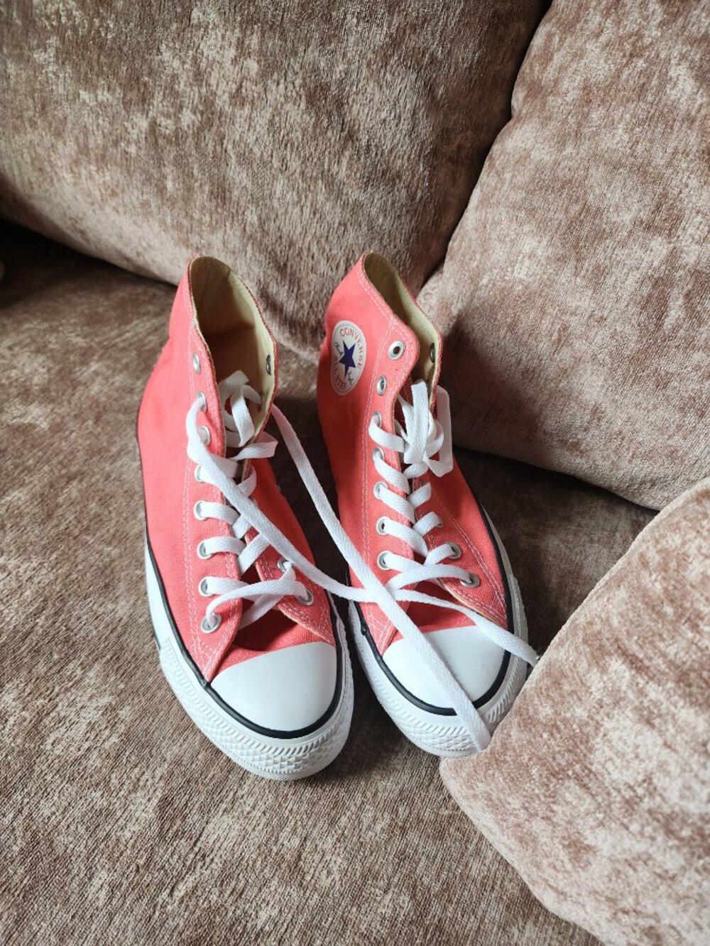 Converse Chuck Taylor Coral High Tops M 6.5 W 8.5 - Picture 6 of 7
